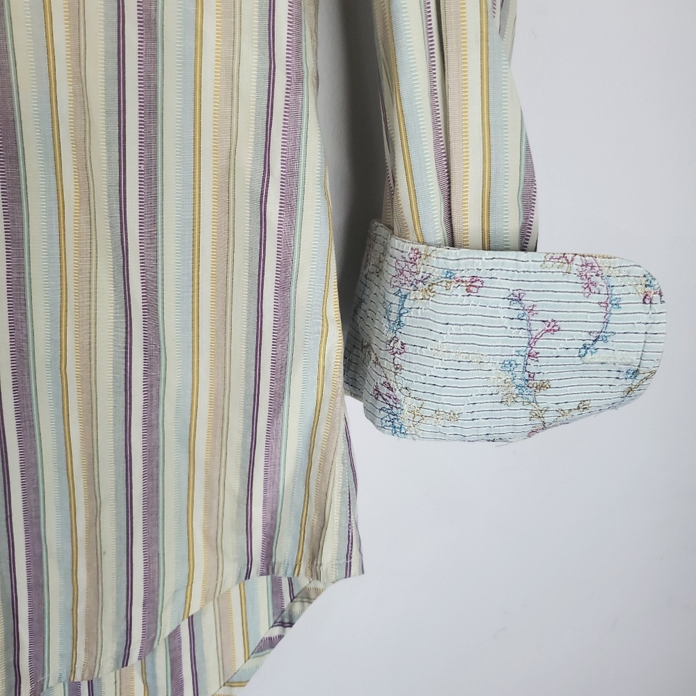 Robert Graham Multi-Color Stripe Button Down Shirt - image 7